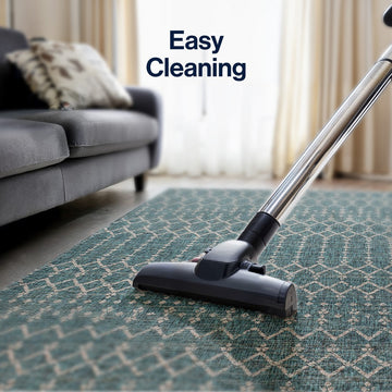 Ourika Moroccan Geometric Textured Weave Indoor/outdoor Square Rug